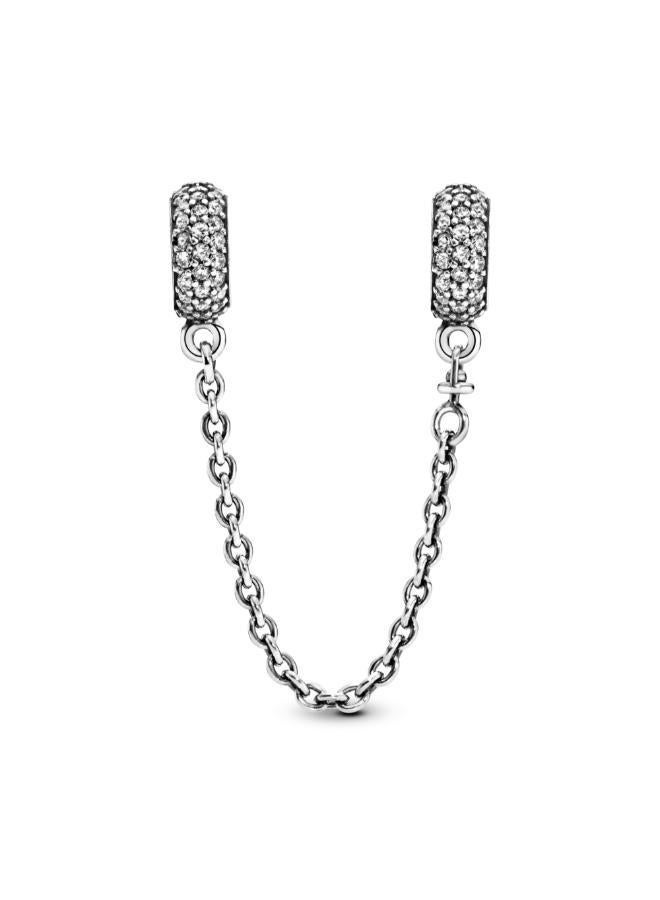 PANDORA Sparkling Pavé Safety Chain Charm - Image 3